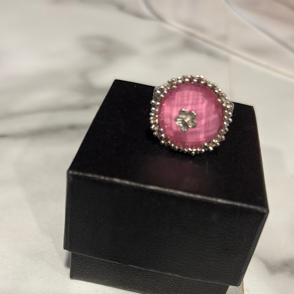 Elegant Pink Gemstone Ring